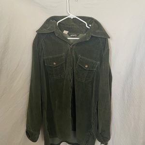 Green Levi’s corduroy jacket